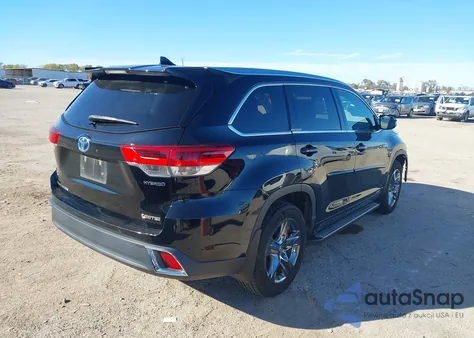 2017 Toyota Highlander Hybrid Limited Platinum из США, поврежденный, VIN 5TDDGRFH9HS027270